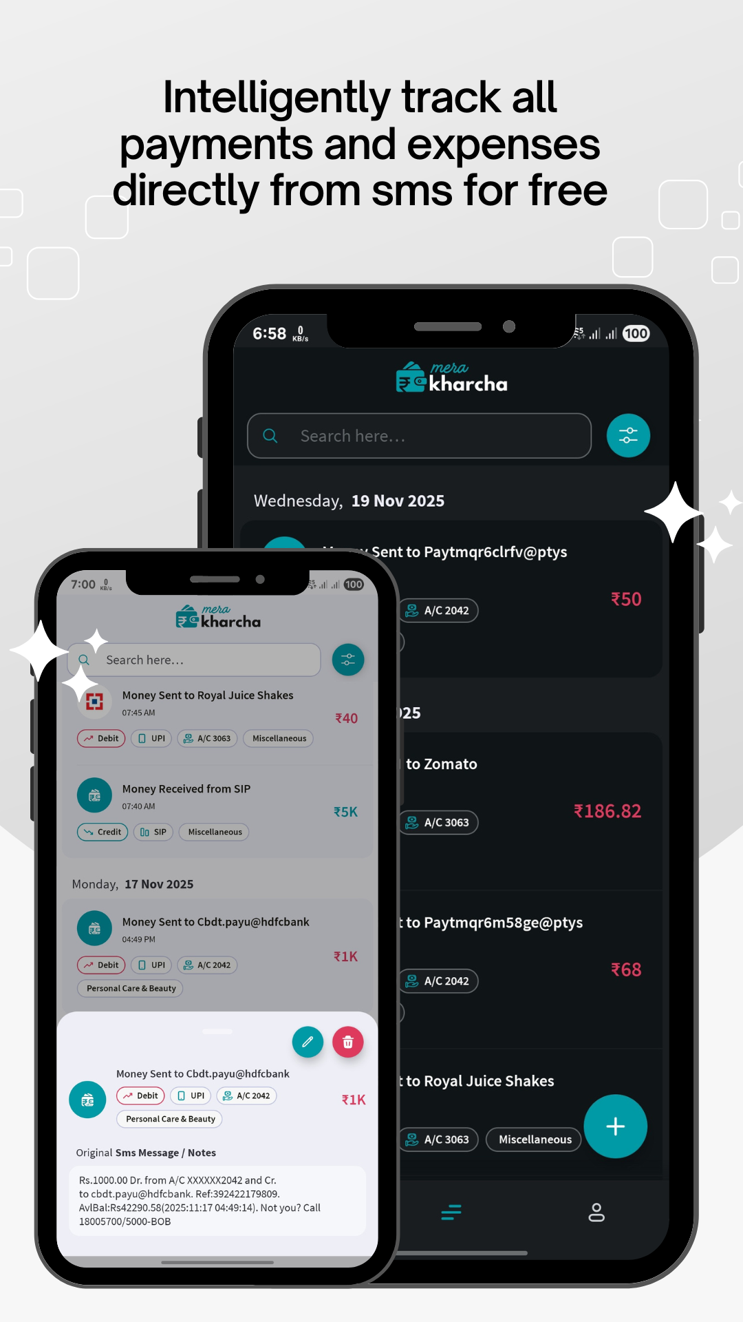 Mera Kharcha - AI Sms Expense Tracking  screenshot 5