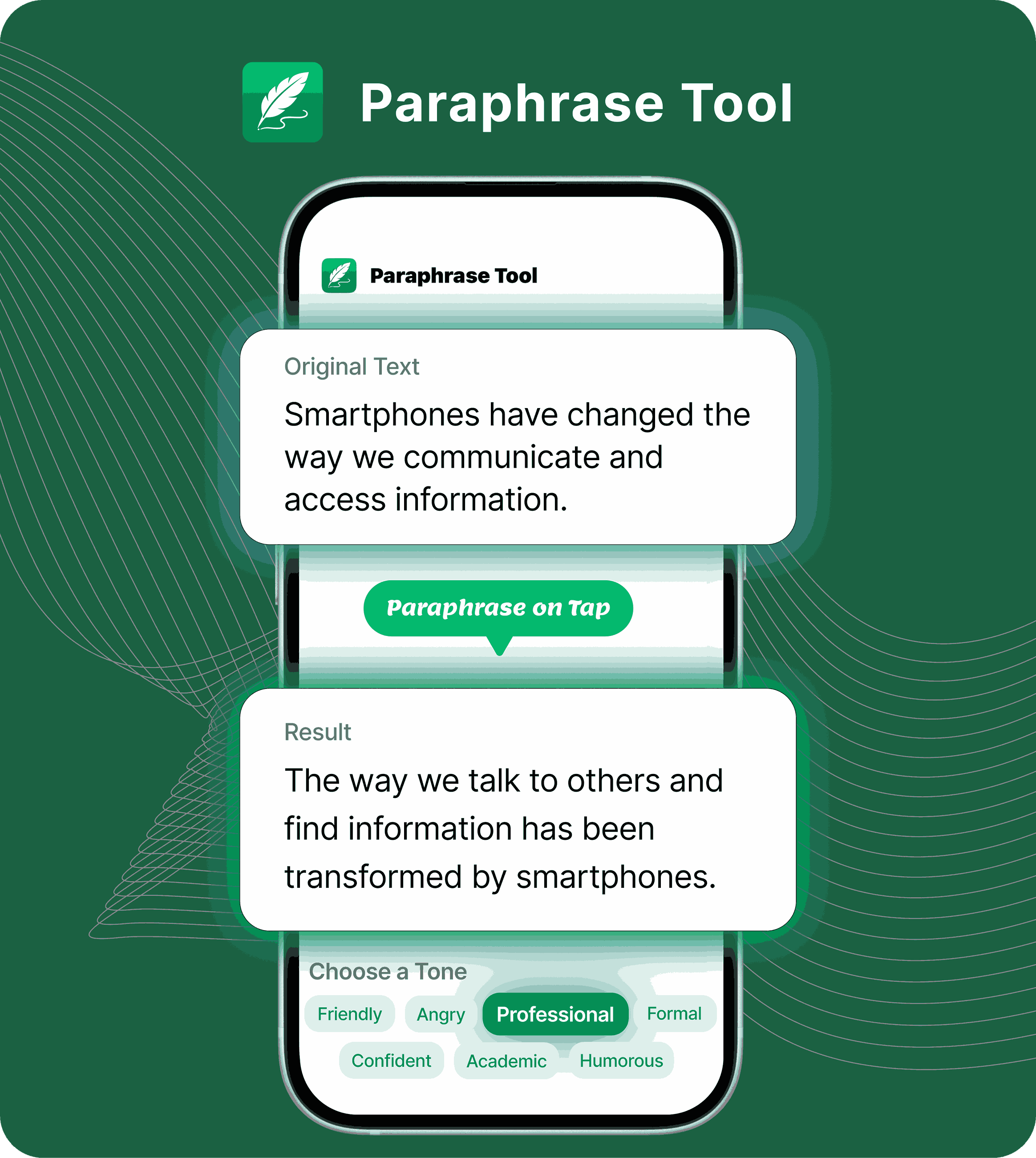 Paraphrase Tool screenshot 2