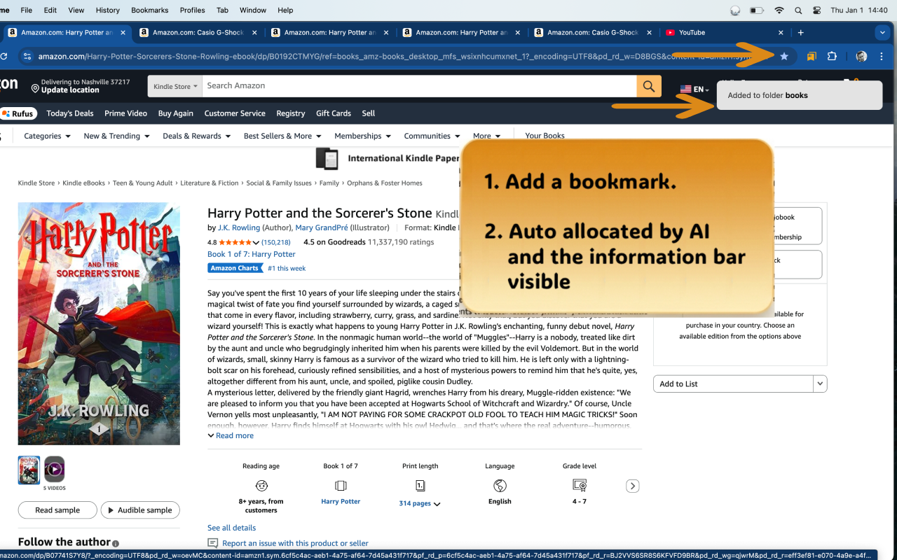 Auto Sort Bookmarks  screenshot 1