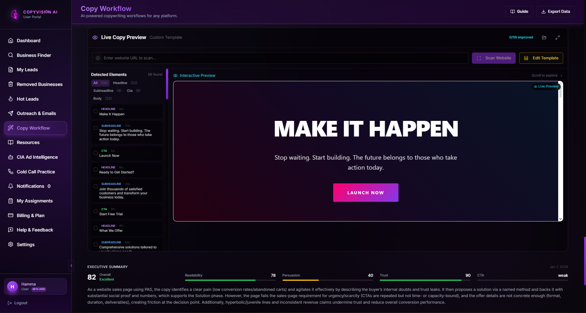 CopyVision | AI Copywriting Platform  screenshot 4